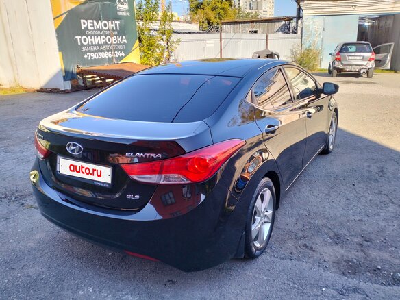 2012 Hyundai Elantra V (MD), чёрный, 1100000 рублей - вид 6