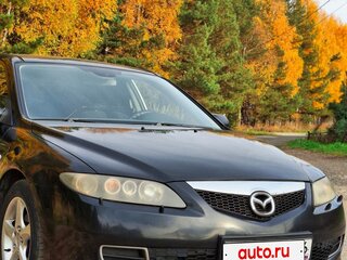 2006 Mazda 6 I (GG) Рестайлинг, чёрный, 480000 рублей, вид 3