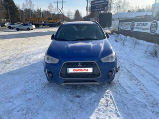 2014 Mitsubishi ASX I Рестайлинг, синий, 1150000 рублей, вид 1