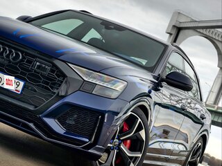 2019 Audi Q8 45 TDI I (4M), синий, 8000000 рублей, вид 4