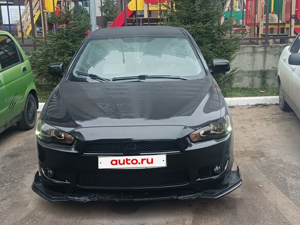 2007 Mitsubishi Lancer X, чёрный, 1000000 рублей - вид 3