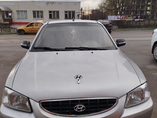 2008 Hyundai Accent ТагАЗ II, серебристый, 315000 рублей, вид 1