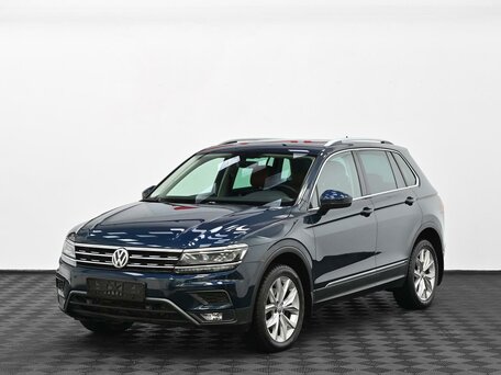 2018 Volkswagen Tiguan II, синий, 2345000 рублей, вид 3