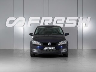 2017 Volkswagen Polo V Рестайлинг, синий, 1249000 рублей, вид 3