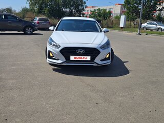 2019 Hyundai Sonata VII (LF) Рестайлинг, белый, 1325000 рублей, вид 1