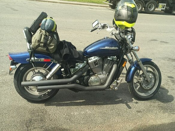 2004 Honda VT 1100, синий, 415000 рублей