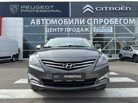 2016 Hyundai Solaris I Рестайлинг, серый, 970000 рублей, вид 2