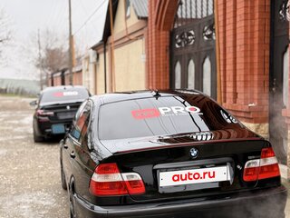 2002 BMW 3 серии 320i IV (E46) Рестайлинг, чёрный, 1300000 рублей, вид 4