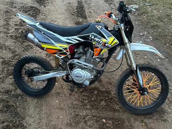 2021 Wels CRF 250, оранжевый, 80000 рублей - вид 3