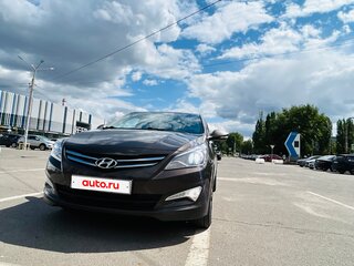 2015 Hyundai Solaris I Рестайлинг, коричневый, 1190000 рублей, вид 2