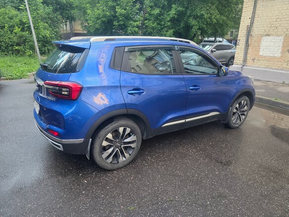 2021 Chery Tiggo 4 I Рестайлинг, синий, 1250000 рублей - вид 2