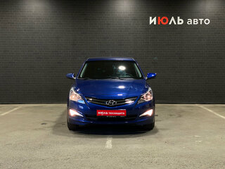 2016 Hyundai Solaris I Рестайлинг, синий, 990000 рублей, вид 2