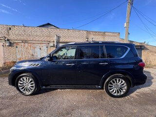 2016 Infiniti QX80 I Рестайлинг, синий, 2549000 рублей, вид 5