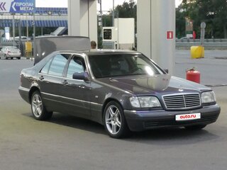 1995 Mercedes-Benz S-Класс 320 Long III (W140) Рестайлинг, фиолетовый, 1500000 рублей, вид 3