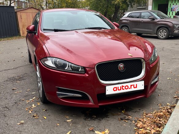 2014 Jaguar XF I Рестайлинг, красный, 1320000 рублей