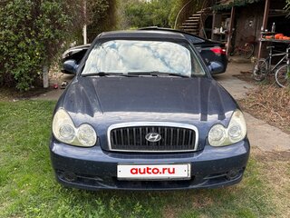 2006 Hyundai Sonata ТагАЗ IV (EF) Рестайлинг, синий, 400000 рублей, вид 1