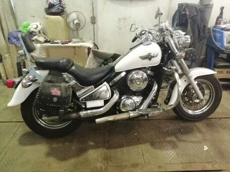 1997 Kawasaki VN800 Vulcan, белый, 360000 рублей, вид 3