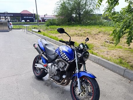 2002 Honda CB 600F Hornet, синий, 425000 рублей, вид 2