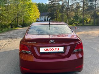 2016 Hyundai Solaris I Рестайлинг, красный, 1020000 рублей, вид 5