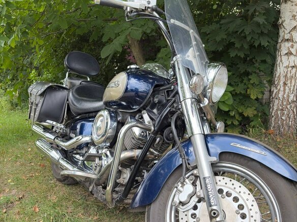 2007 Yamaha XVS1100, синий, 550000 рублей - вид 3