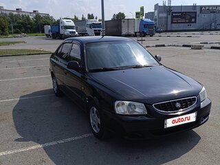 2005 Hyundai Accent ТагАЗ II, чёрный, 420000 рублей, вид 3