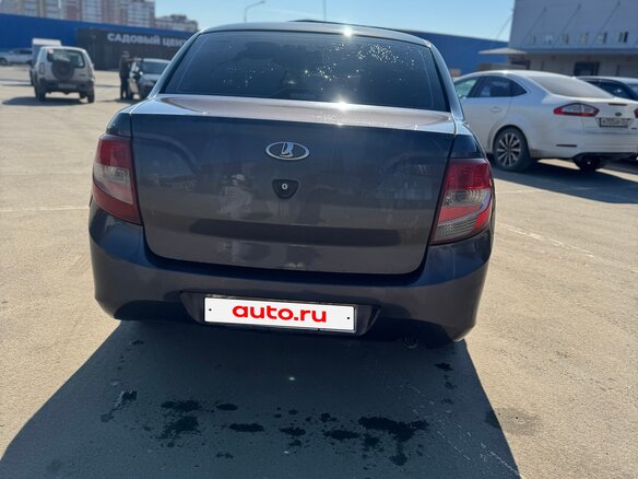 2014 Lada (ВАЗ) Granta I, серый, 285000 рублей - вид 8