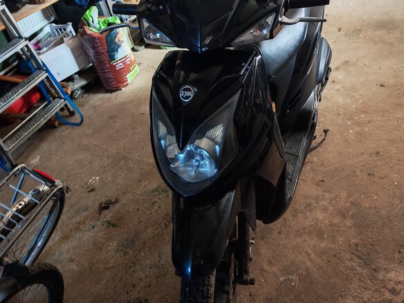 2012 Sym Symphony 125, чёрный, 85000 рублей