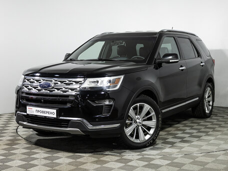 2018 Ford Explorer V Рестайлинг 2, чёрный, 2589900 рублей, вид 1