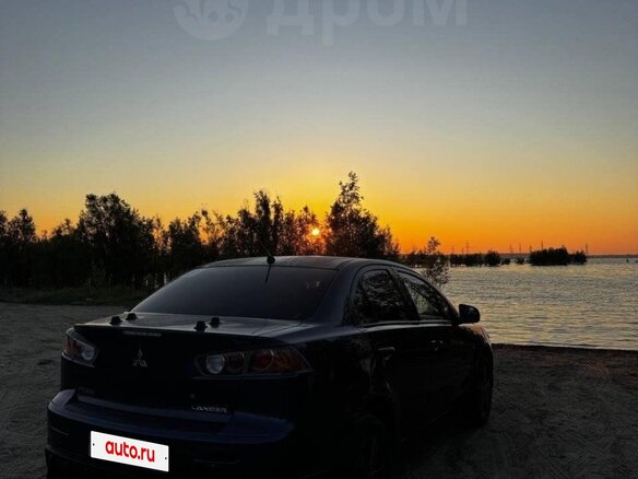 2008 Mitsubishi Lancer X, синий, 380000 рублей - вид 9