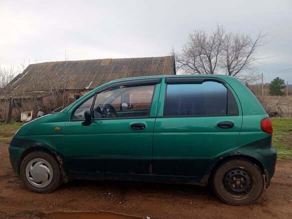 2002 Daewoo Matiz I Рестайлинг, зелёный, 100000 рублей - вид 4