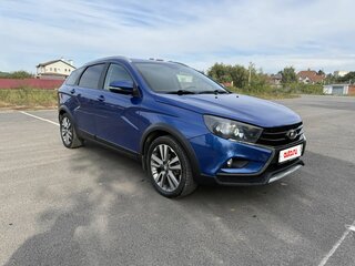 2020 Lada (ВАЗ) Vesta SW Cross I, синий, 1200000 рублей, вид 3