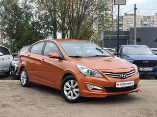 2016 Hyundai Solaris I Рестайлинг, оранжевый, 849000 рублей, вид 3
