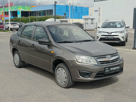2015 Lada (ВАЗ) Granta I, коричневый, 355000 рублей, вид 3