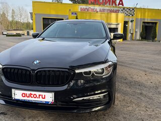 2017 BMW 5 серии 520d VII (G30/G31/G38), чёрный, 2870000 рублей, вид 2