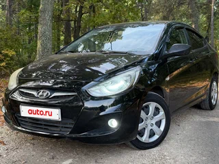 2011 Hyundai Solaris I, чёрный, 580000 рублей, вид 2