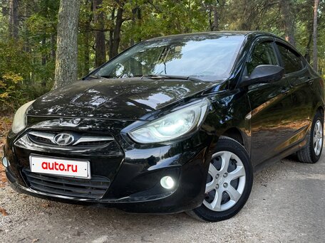 2011 Hyundai Solaris I, чёрный, 580000 рублей, вид 2