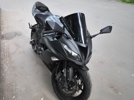 2016 Kawasaki ZX-6R Ninja, чёрный, 740000 рублей, вид 1