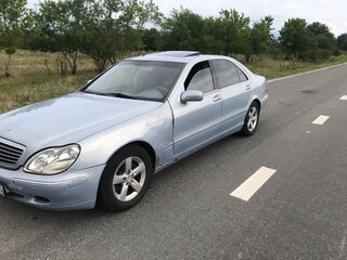 1998 Mercedes-Benz S-Класс 430 Long IV (W220), серебристый, 450000 рублей, вид 1