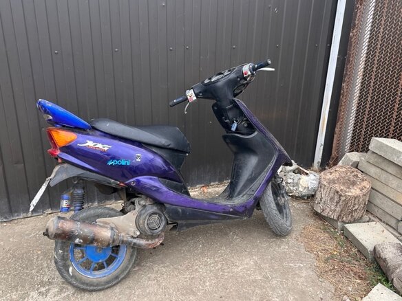 2004 Yamaha Jog, пурпурный, 68000 рублей - вид 1