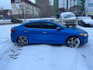 2016 Hyundai Elantra VI (AD), синий, 1350000 рублей, вид 3
