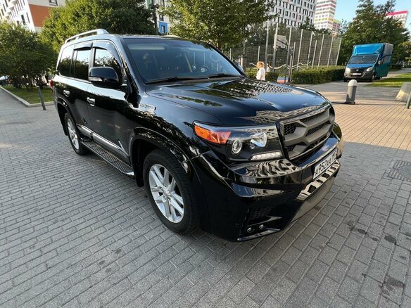 2015 Toyota Land Cruiser 200 Series Рестайлинг 1, чёрный - вид 8