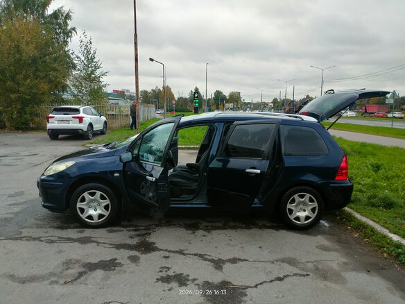 2006 Peugeot 307 I Рестайлинг, синий, 220000 рублей - вид 2