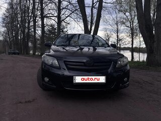 2008 Toyota Corolla X (E140, E150), чёрный, 580000 рублей, вид 2