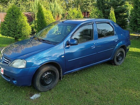 2008 Renault Logan I, синий, 330000 рублей - вид 2