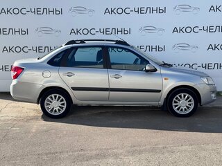 2014 Lada (ВАЗ) Granta I, серебристый, 390000 рублей, вид 4