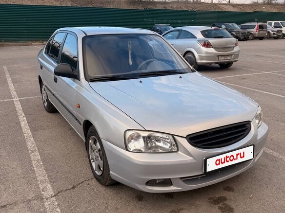2008 Hyundai Accent ТагАЗ II, серебристый - вид 2