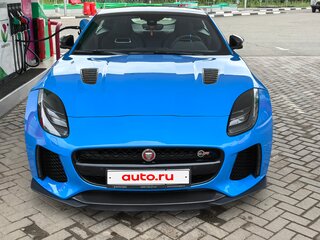 2017 Jaguar F-Type SVR I Рестайлинг, голубой, 7000000 рублей, вид 3