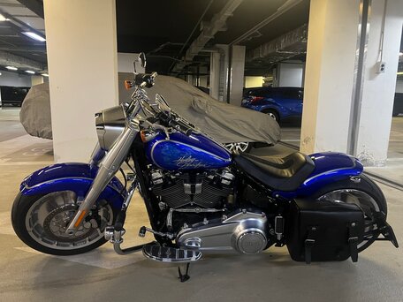 2019 Harley-Davidson Fat Boy, синий, 2170000 рублей, вид 1
