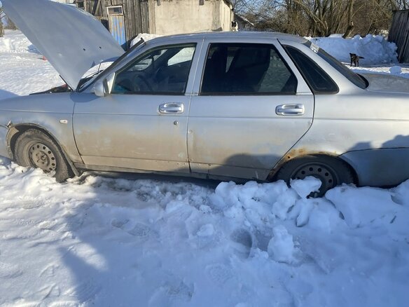 2008 Lada (ВАЗ) Priora I, серый, 110000 рублей - вид 4