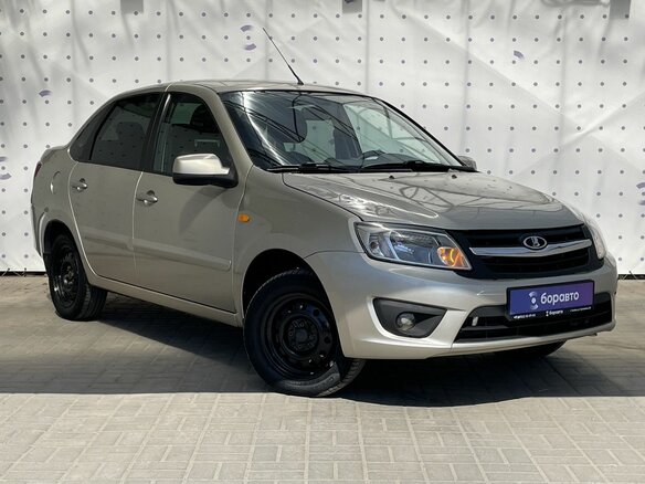 2013 Lada (ВАЗ) Granta I, бежевый, 500000 рублей - вид 2